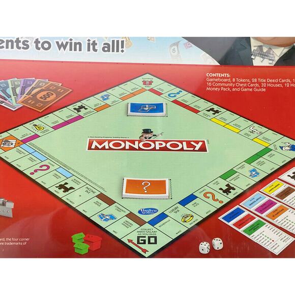 Monopoly Classic Family Board Game With New Custom Tokens by Hasbro NEW - Picture 5 of 9